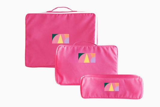 🎁 特別セット価格!Jelly Cubes 3点セット (S/M/L 同色) / ピンク or ホワイト or ブルー (税込)